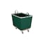 Steele Canvas Basket 6 BU Permanent Truck Green Vinyl w/Grey Vinyl - 3in Casters 926VGRNVGRYW3 - alternate 1